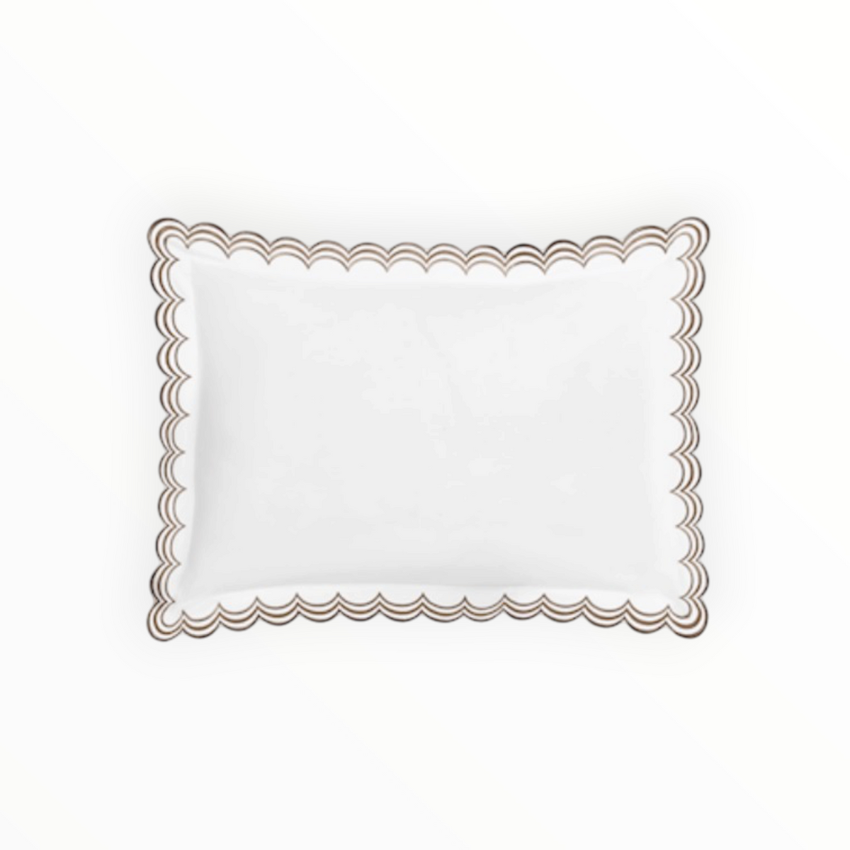 Matouk Stella Boudoir Sham - Mocha