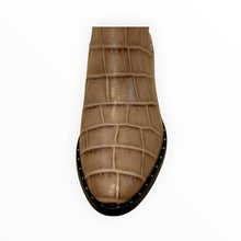 Frēda Salvador Drew Chelsea Boot - Khaki Croc Embossed
