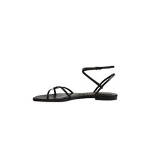 Sam Edelman Ellina Strappy Flat Sandal - Black Leather