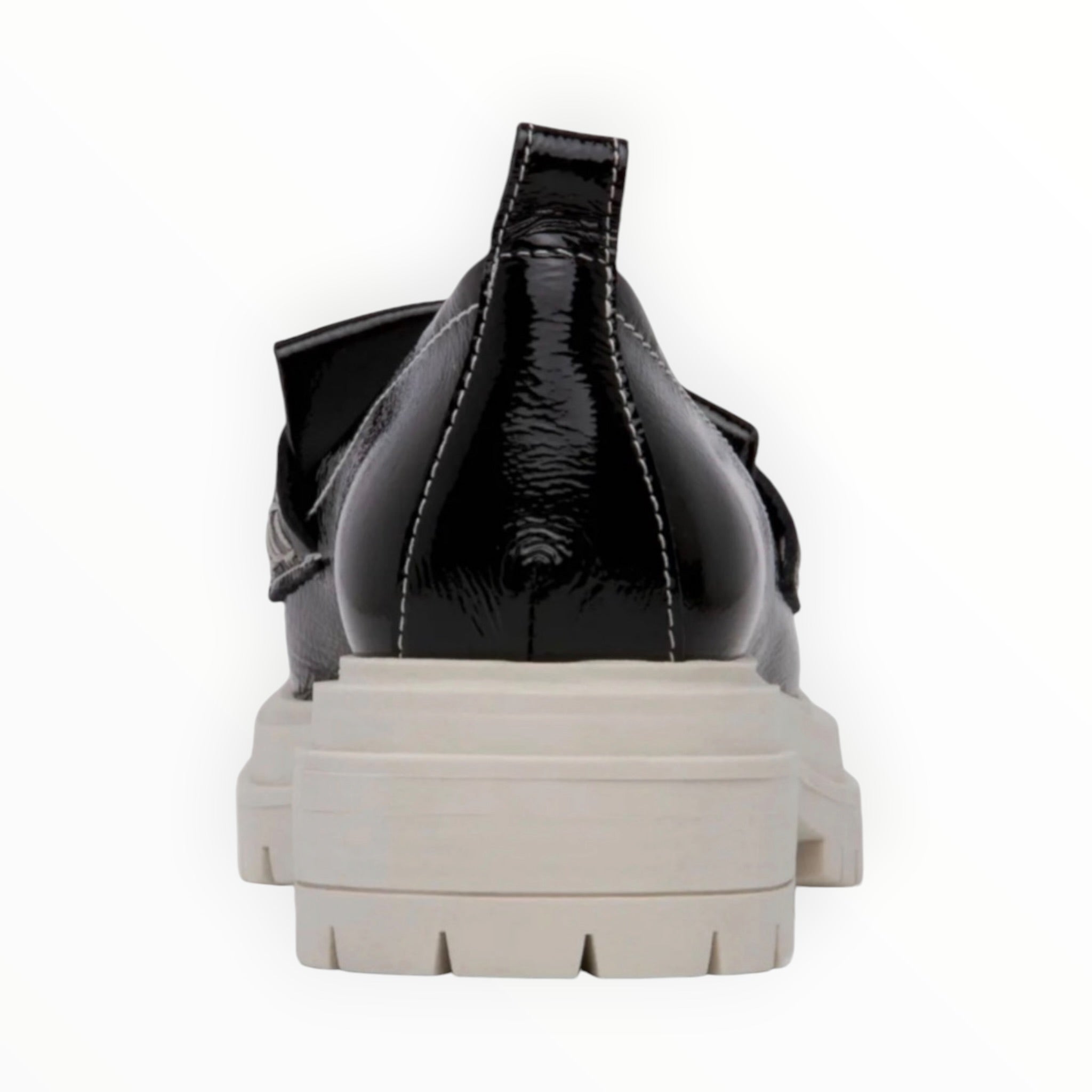 Beautiisoles Frederica Patent Leather Loafer - Black