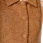 endless rose Tweed Collared Mini Dress - Camel