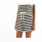 Nude Lucy Marika Knit Short - Walnut Stripe