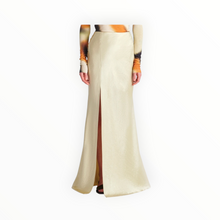 Nanushka Harlow Crinkled-Satin Skirt - Green Tea