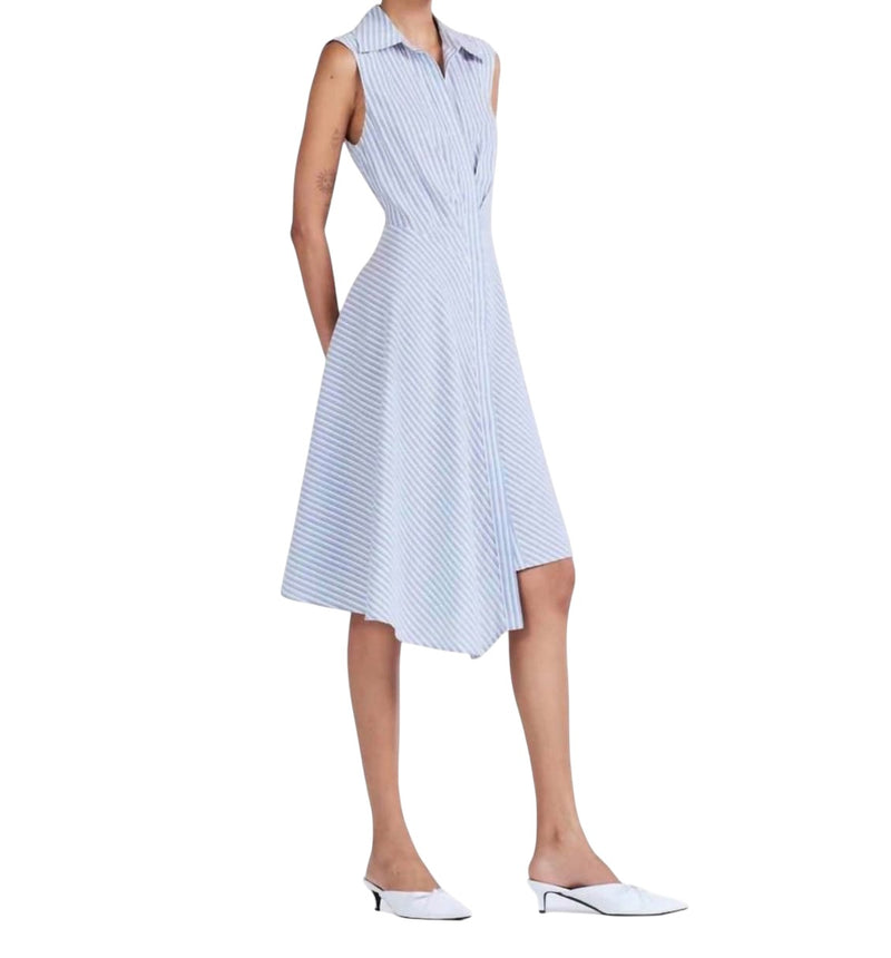 Derek Lam 10 Crosby Smith Dress - Blue/White Stripe