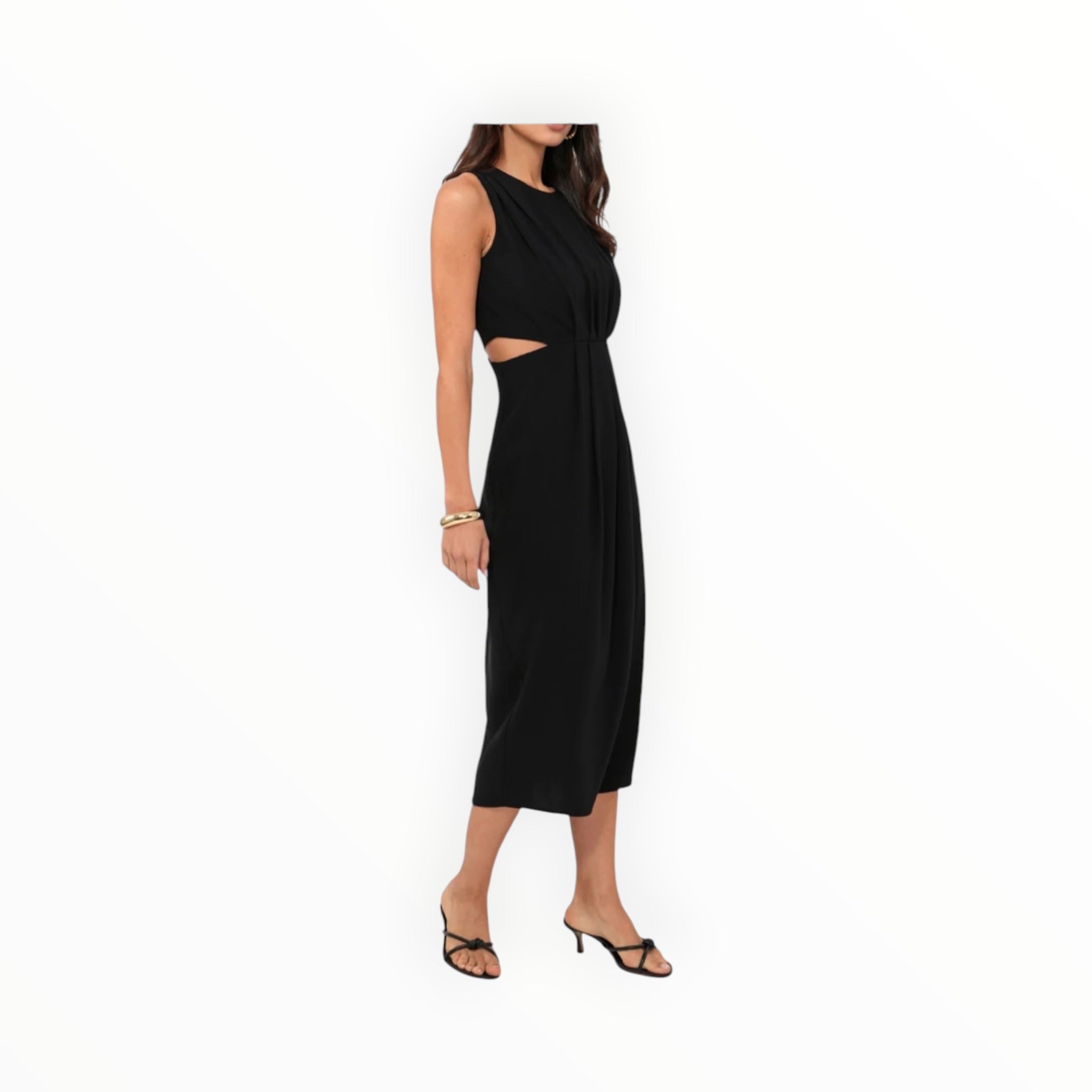 Greylin Ednis Midi Dress - Black