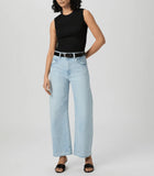 Paige Arellia Ankle Jeans With Wide Undone Hem - Fernanda