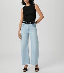 Paige Arellia Ankle Jeans With Wide Undone Hem - Fernanda