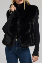 Generation Love Rosario Faux Fur Vest - Black