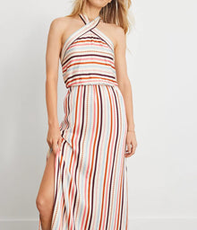 lemlem Ajani Halter Dress - Bizu Cream