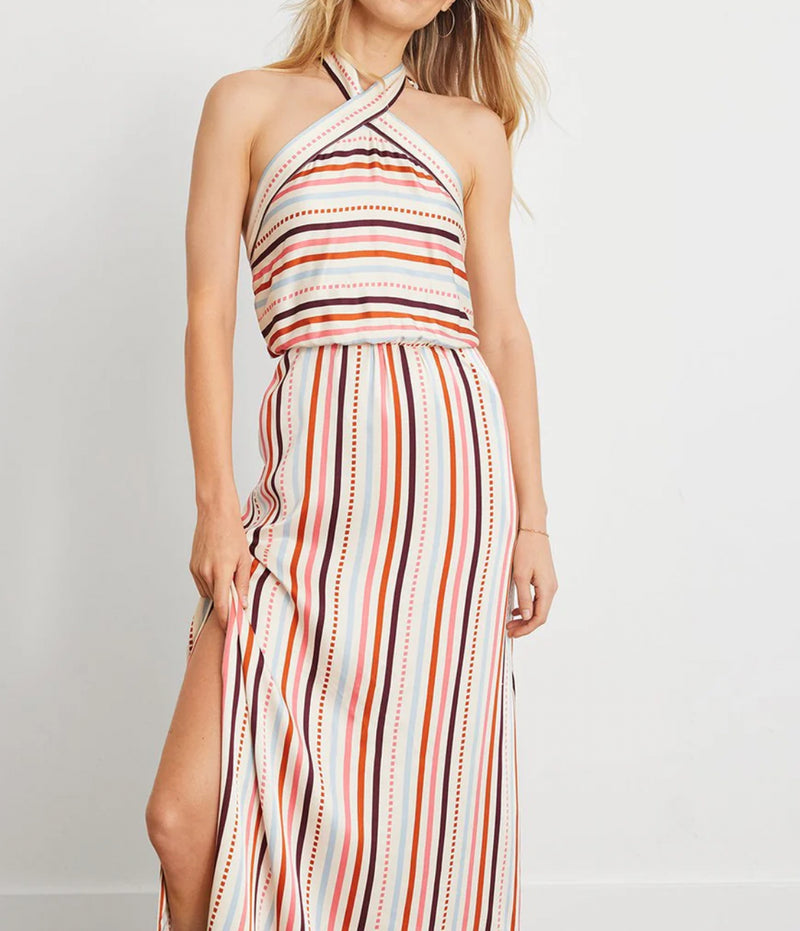 lemlem Ajani Halter Dress - Bizu Cream