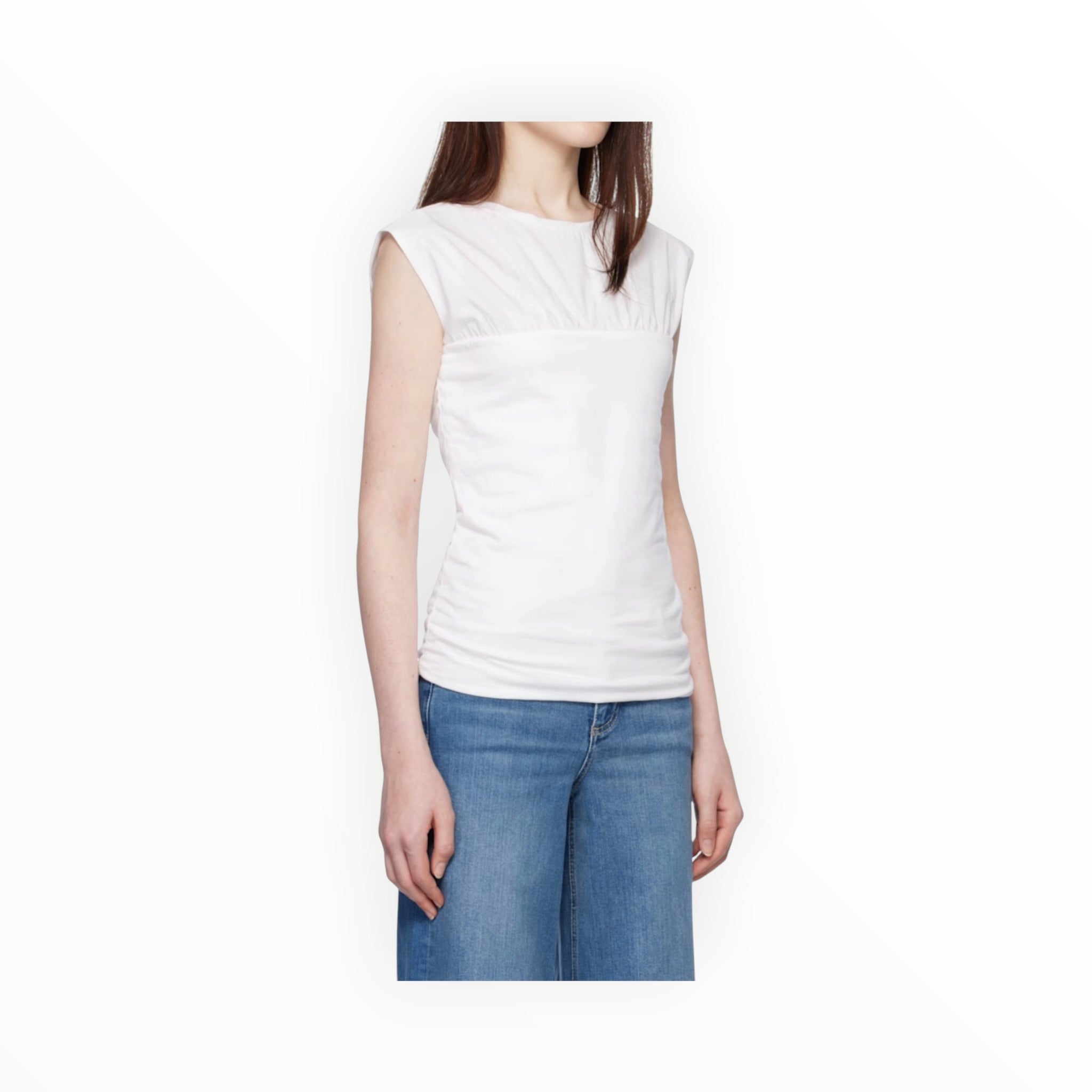 rag & bone The Jersey Banded Top - White