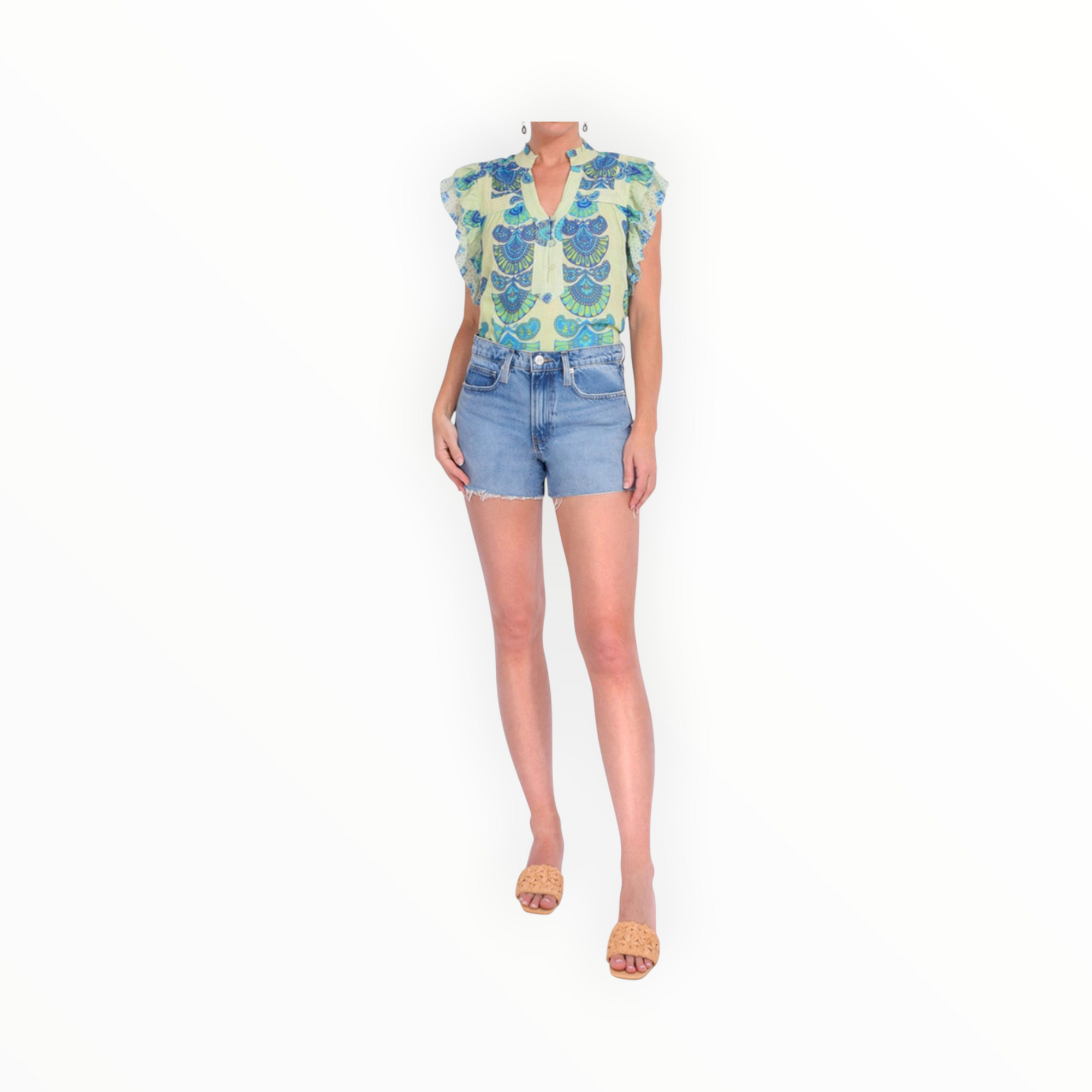 Love The Label Sara Top - Orchid Moon Print