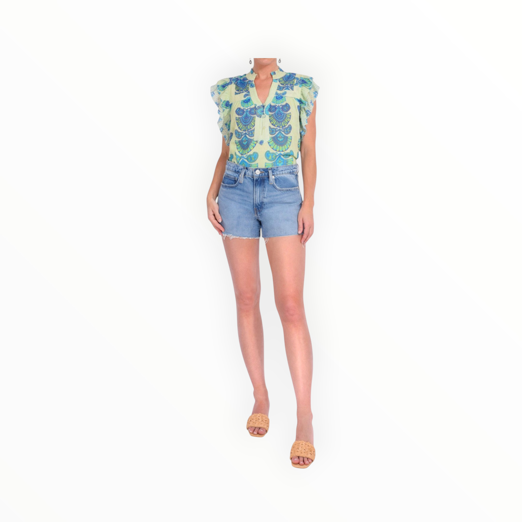 Love The Label Sara Top - Orchid Moon Print
