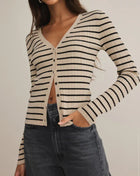 Z Supply Jordana Stripe Sweater - Sandshell