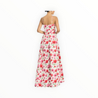 Sachin & Babi Beau Ivory Floral Waist Gown - Watercolor Poppies