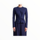 Apiece Apart Long Sleeve Volta Top - Navy
