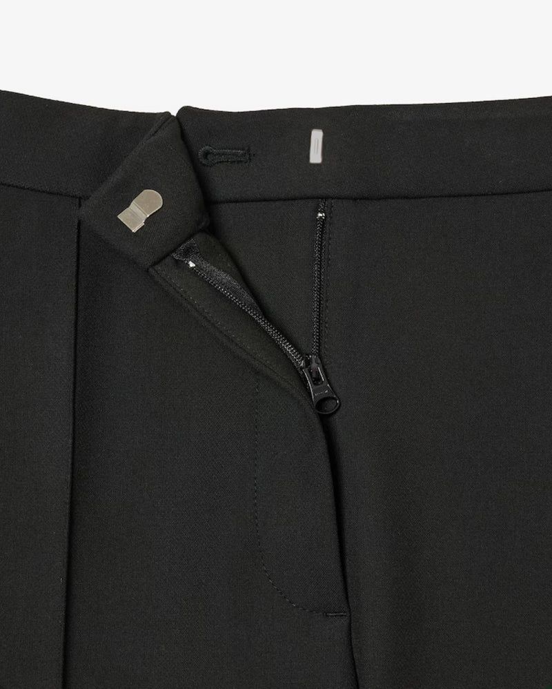 Lacoste High Waist Flared Dress Pants - Black