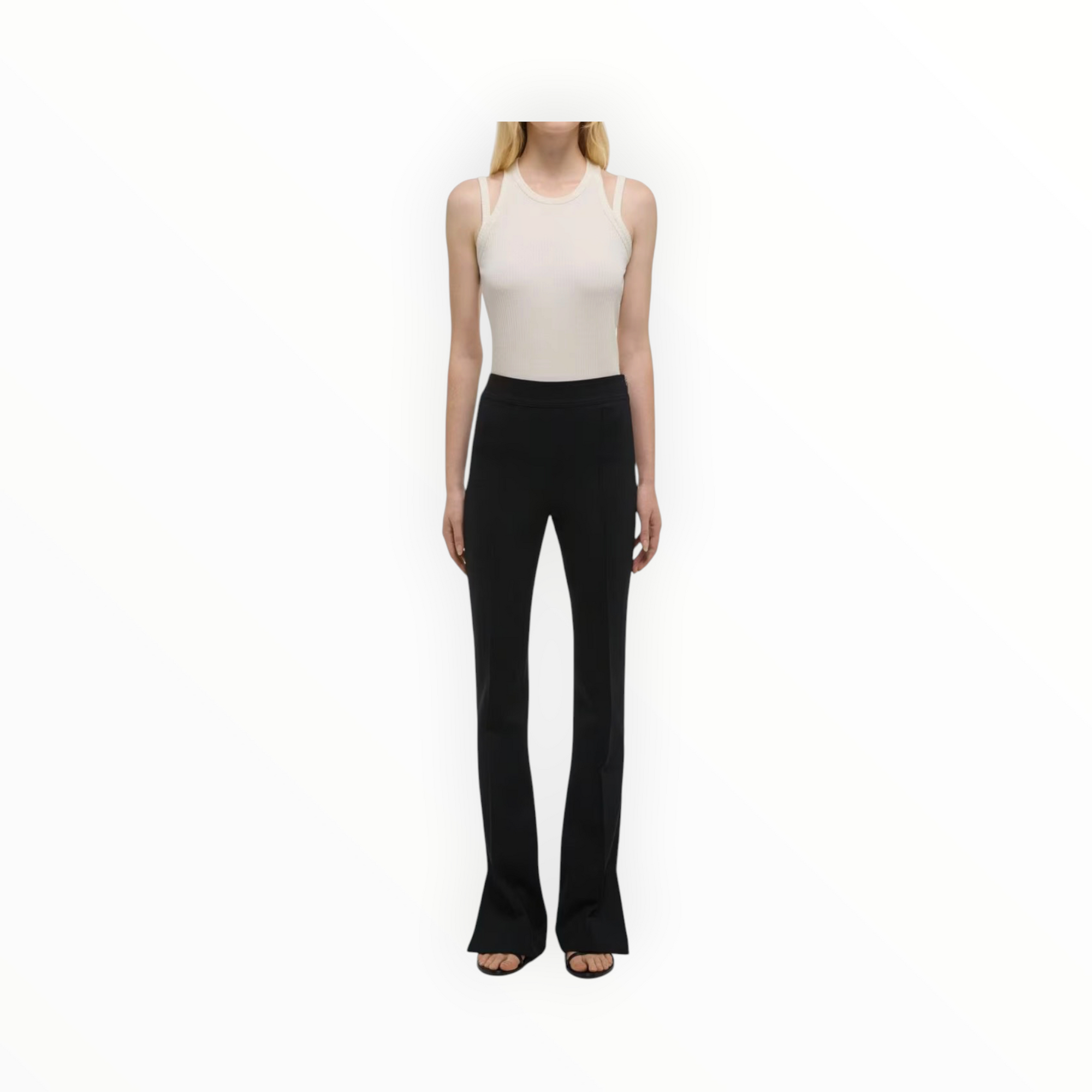 Helmut Lang Ponte Bootcut Pants - Black