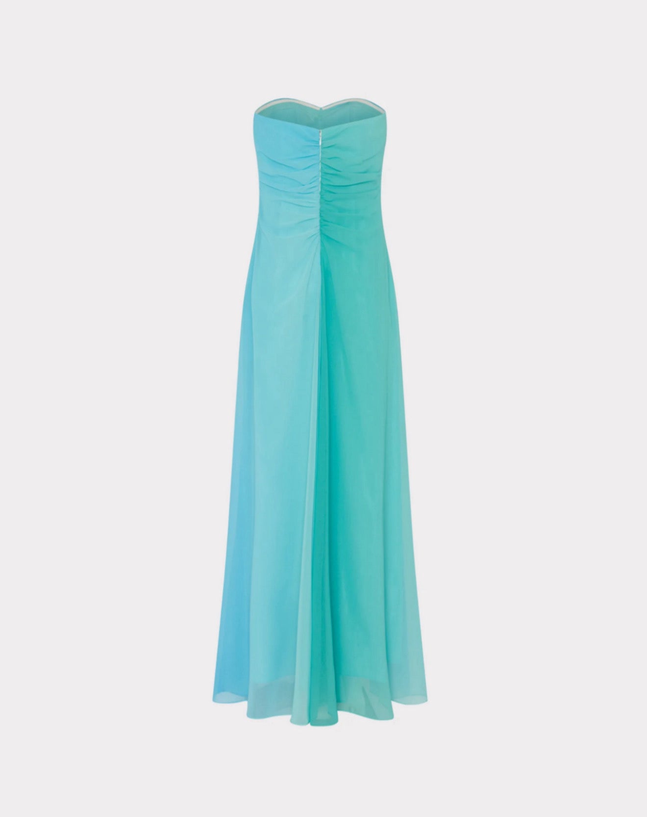 MILLY Sunset Stripe Strapless Dress - Blue Multi