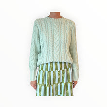 OLIVIA by livro Cable Crewneck Sweater - Mist
