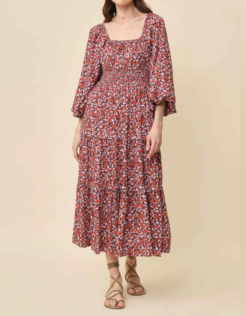 Omika Monica Midi Dress - Felice Plum
