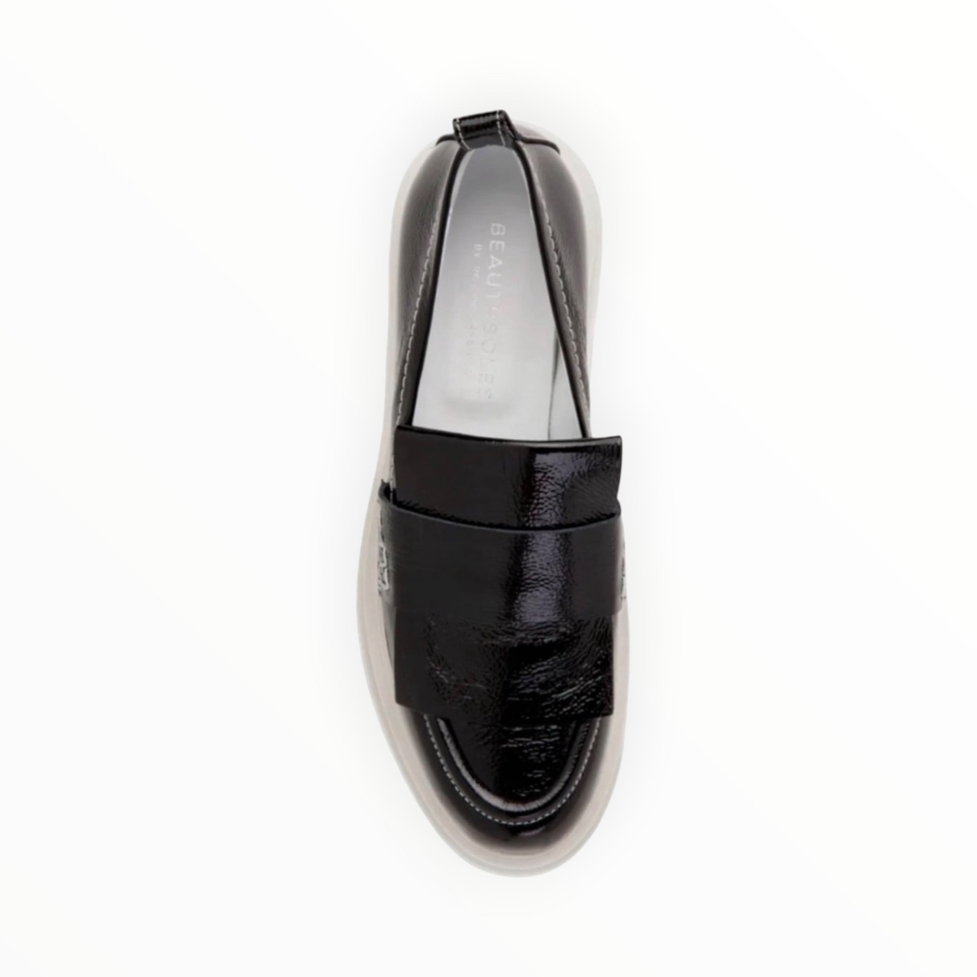 Beautiisoles Frederica Patent Leather Loafer - Black