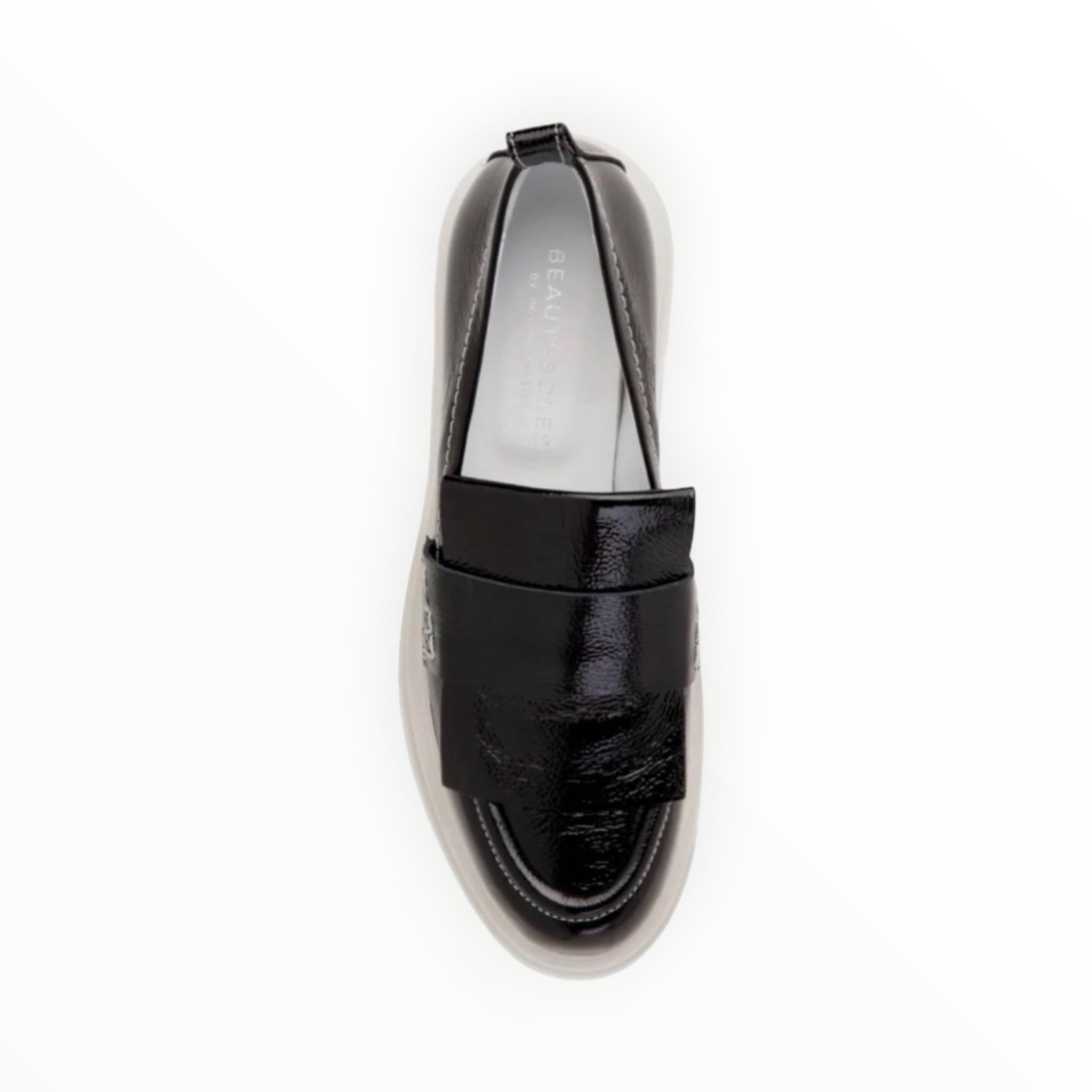 Beautiisoles Frederica Patent Leather Loafer - Black