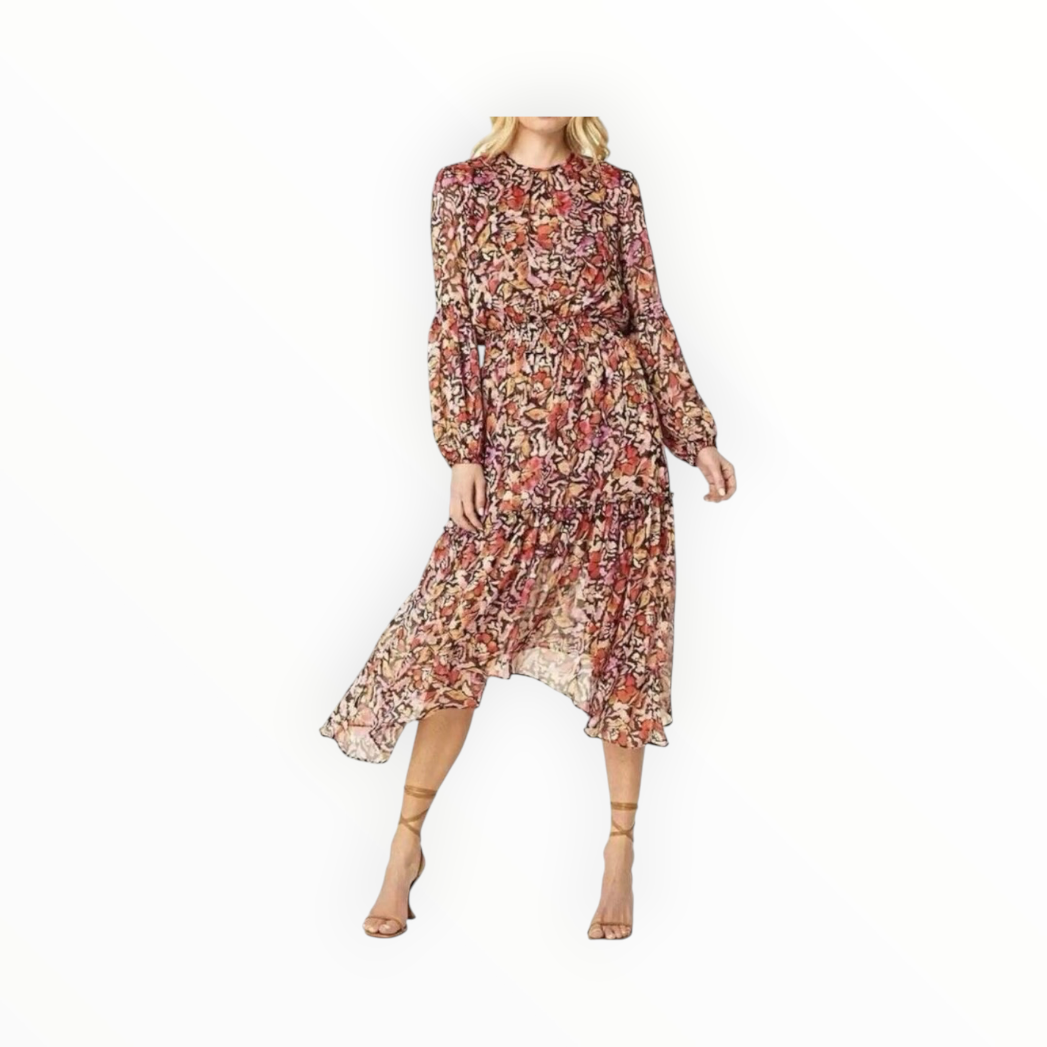Misa Los Angeles Simone Dress - Fire Flora