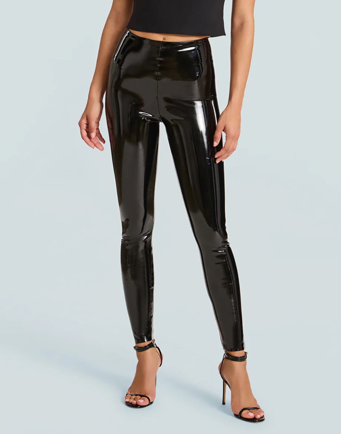 Commando Faux Patent Leather Legging - Black