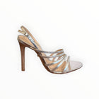 Schutz Talia Strappy Heels - Prata