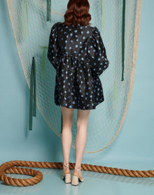 Sister Jane Paddle Jacquard Mini Dress - Black
