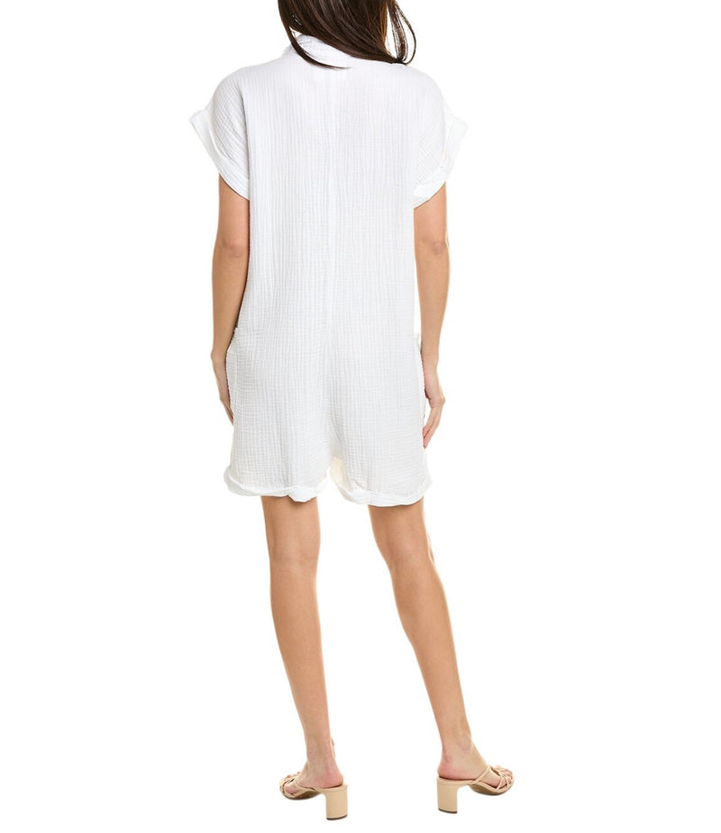 Sol Angeles Crepe Romper - White