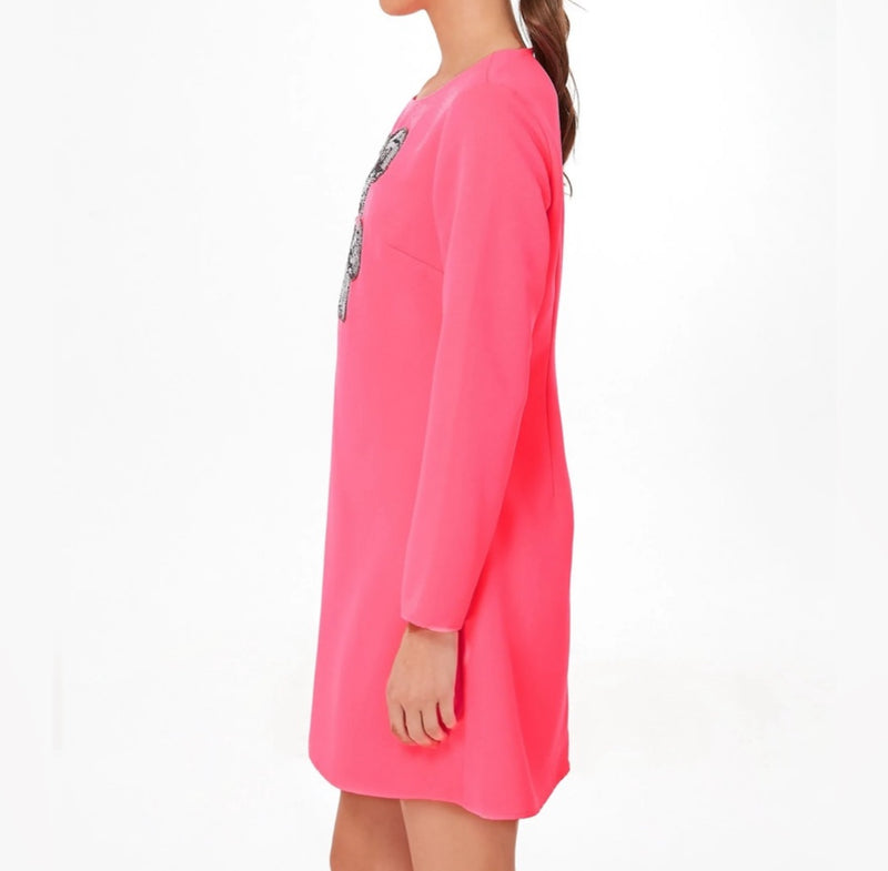 Sail to Sable Bow Mini Dress - Pink