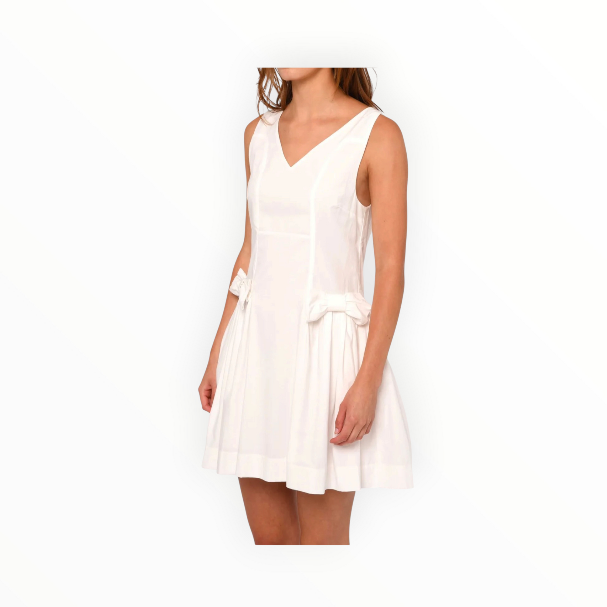 Love The Label Prim Mini Dress - Bright White