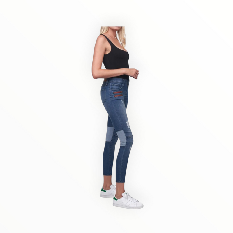 Etienne Marcel Gigi Skinny Multi Zip - Light Blue