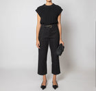 Cleobella Gigi Cropped Sweater Vest - Black