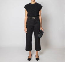 Cleobella Gigi Cropped Sweater Vest - Black