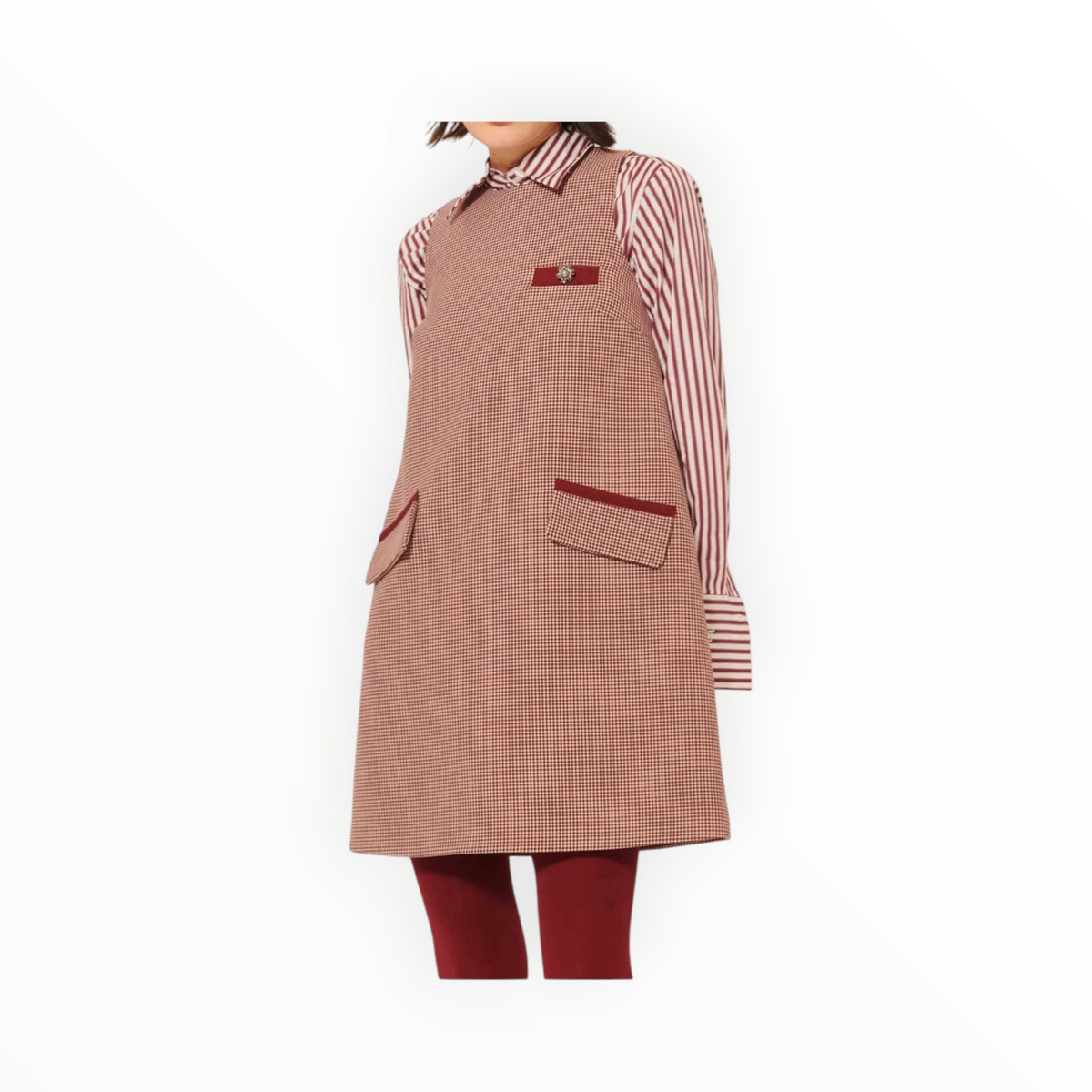 Tara Jamon Ravel Dress - Burgundy