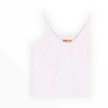 Vilagallo Vilagallo Zina Crepe Camisole - White/Gold
