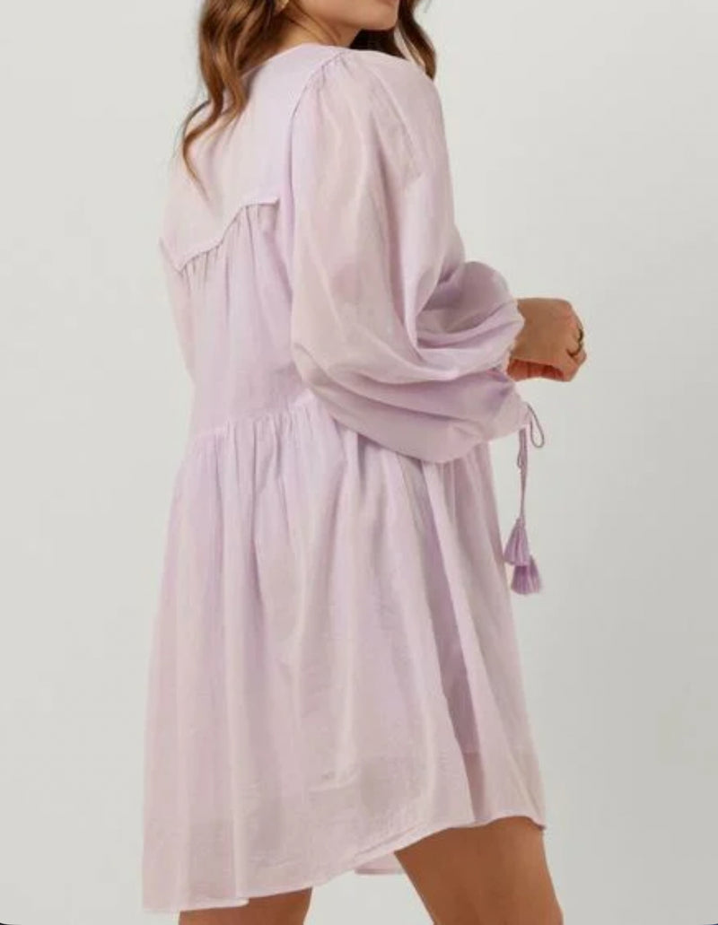 Antik Batik Hita Short Dress - Light Purple