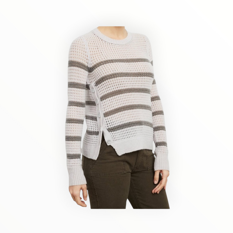 Inhabit Cashmere Waffle Stripe - Lotus