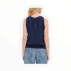 Michael Stars Janelle Tie Neck Tank - Nocturnal