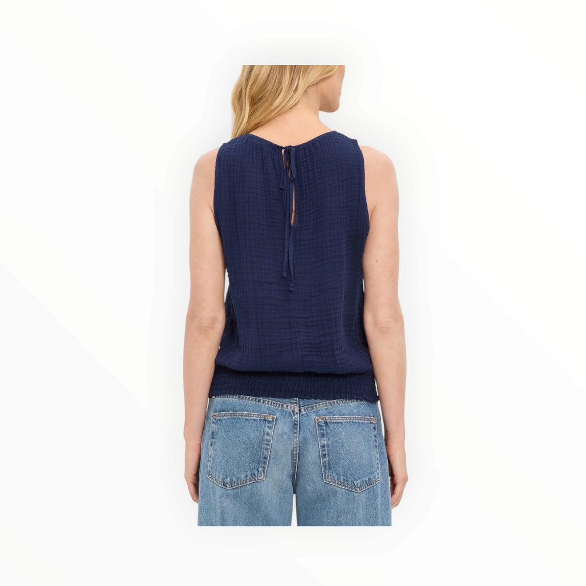 Michael Stars Janelle Tie Neck Tank - Nocturnal
