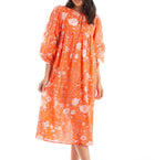 Matta Hamsa Garden Dress - Coral