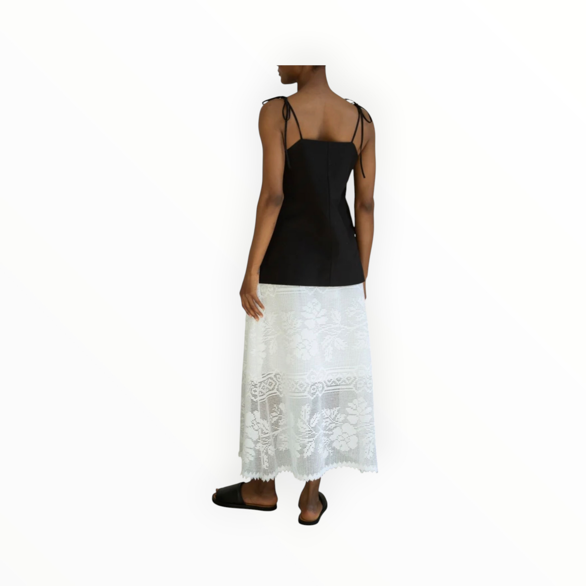 Beaumont Organic Lyla-Fay Cotton Lace Skirt - White