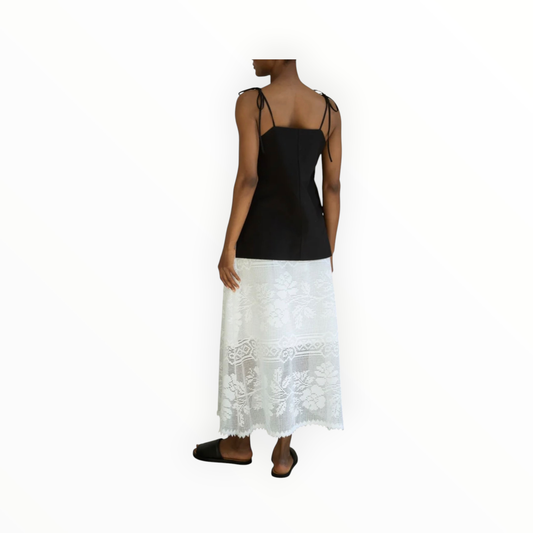 Beaumont Organic Lyla-Fay Cotton Lace Skirt - White