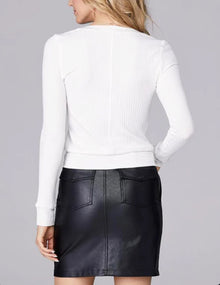 David Lerner Emma Cardigan - White