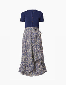 Shoshanna Rayna Dress - Navy/Ivory