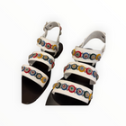 Nanni Milano Studded Sandal -White Multi