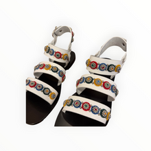 Nanni Milano Studded Sandal -White Multi